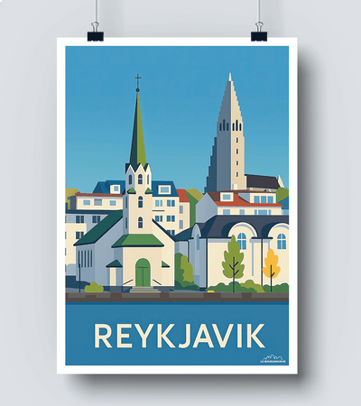 Affiche Reykjavik
