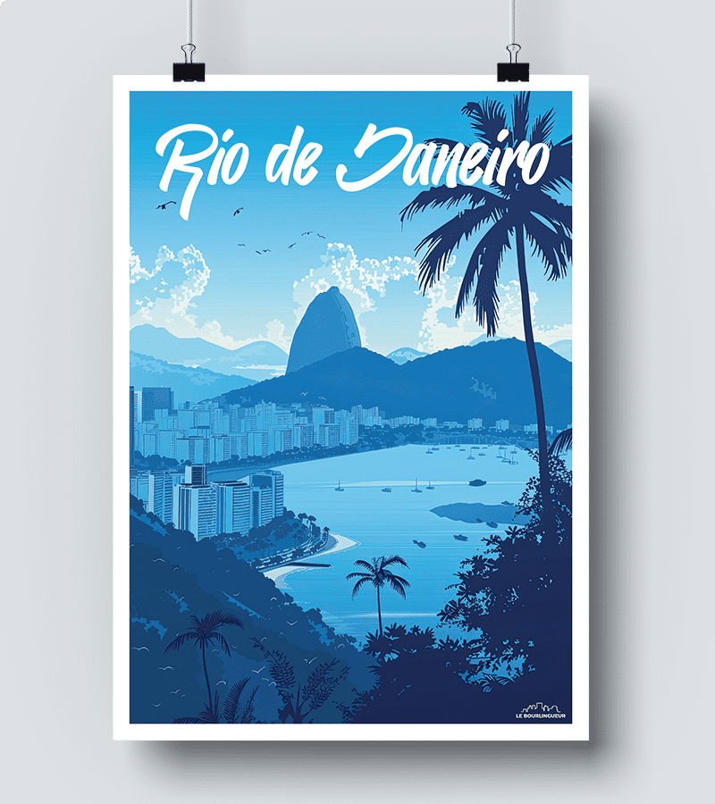 Affiche De Rio Rio De Janeiro Print Etsy Nederland