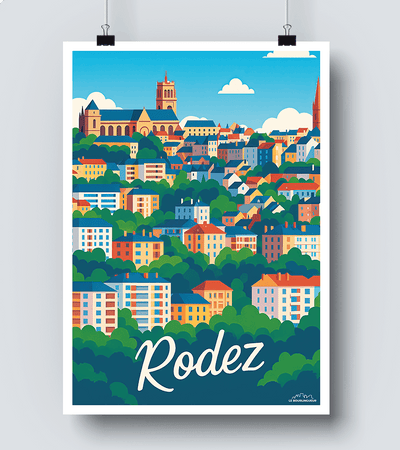 Affiche Vintage Rodez