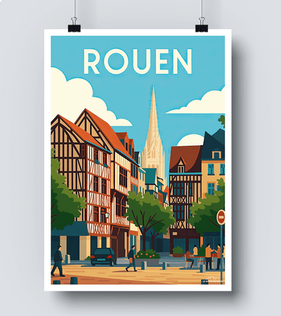 Affiche Rouen Moderne