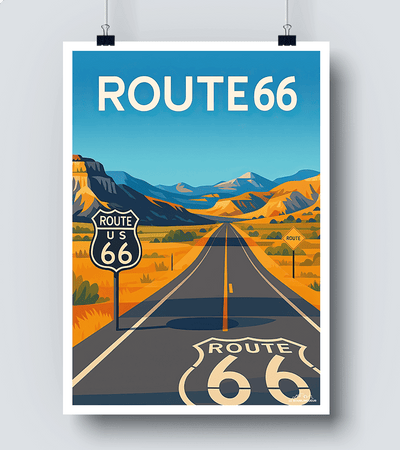 Affiche Route 66