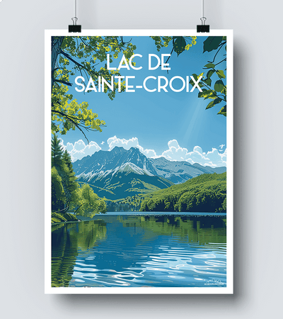 Affiche Lac de Sainte Croix