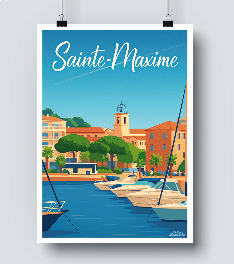 HYBFQXEL Poster Vintage Sur Toile De Marseille France Côte De