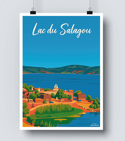Affiche Lac du Salagou