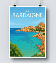 Affiche moderne La Sardaigne