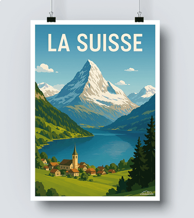 Affiche Paysage Suisse