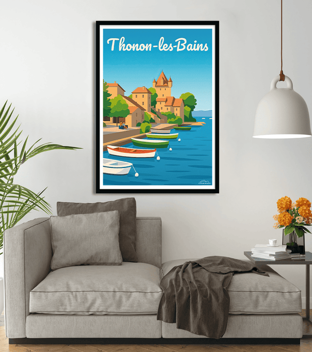 poster Vintage Thonon