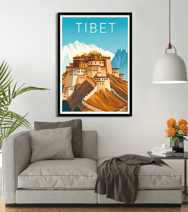 Affiche Temple Tibet