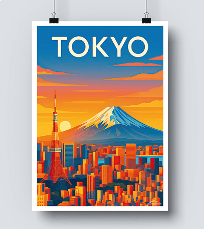 Affiche Ville de Tokyo