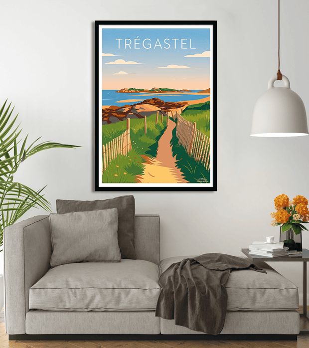 poster Bord de Mer Trégastel 