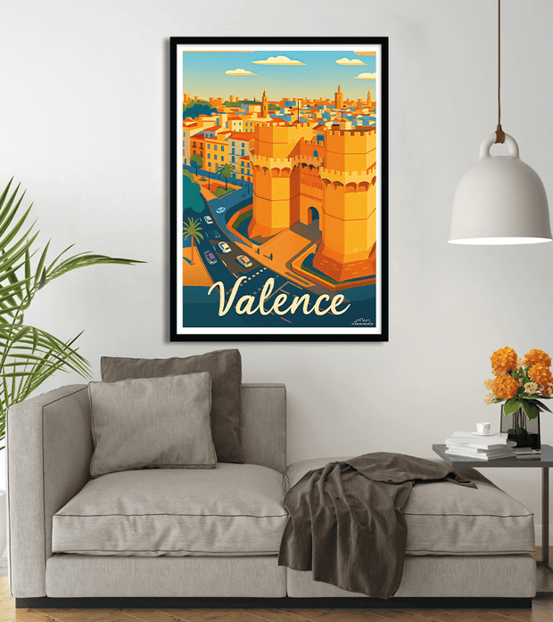 poster Les tours Serranos Valence