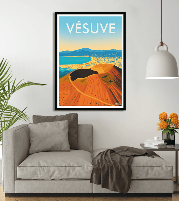 Affiche vintage Vésuve