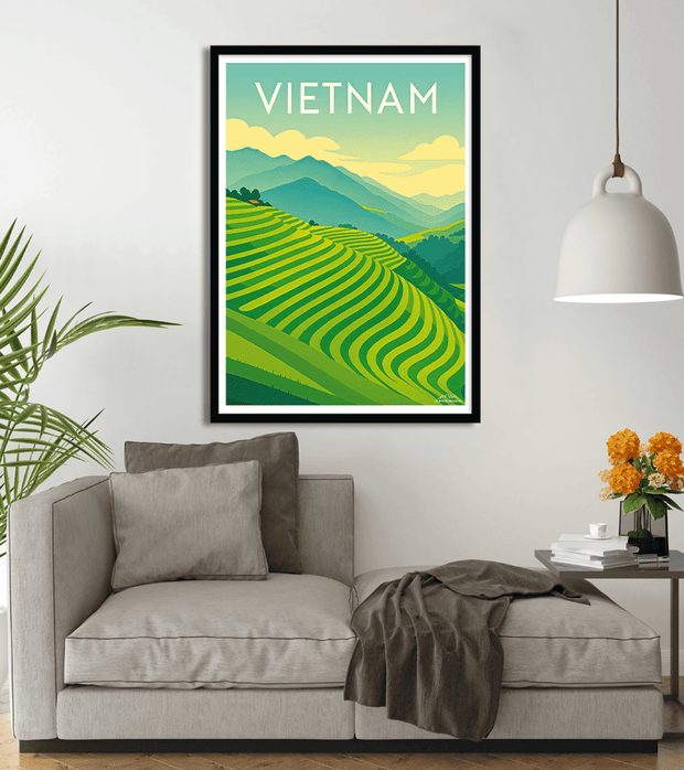 poster Rizière Vietnam