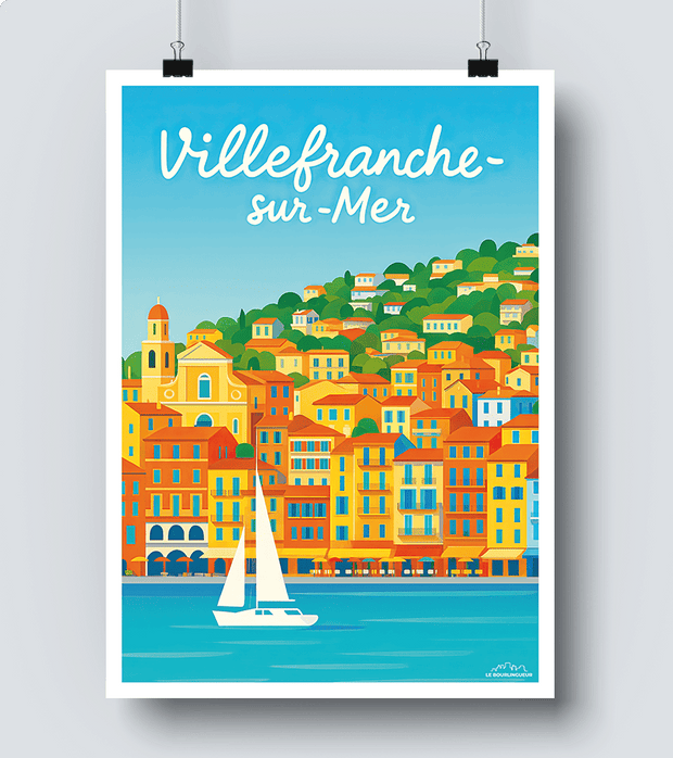 Affiche Vintage Villefranche sur Mer
