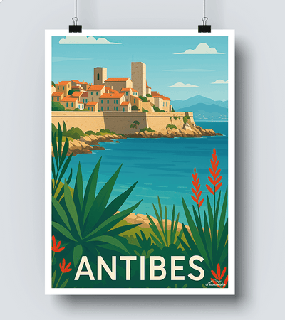 Affiche Vintage Antibes