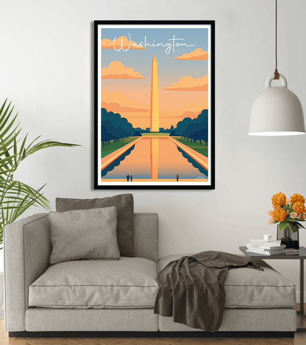 poster Vintage Washington