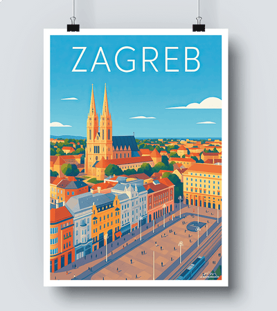 Affiche Zagreb