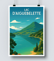 Affiche Lac d Aiguebelette