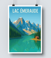 Affiche Lac d Emeraudes - Canada