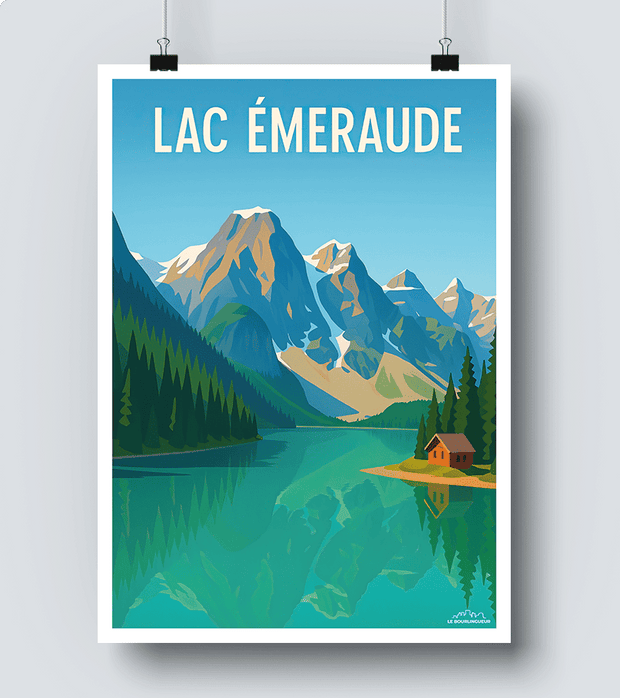 Affiche Lac d Emeraudes - Canada