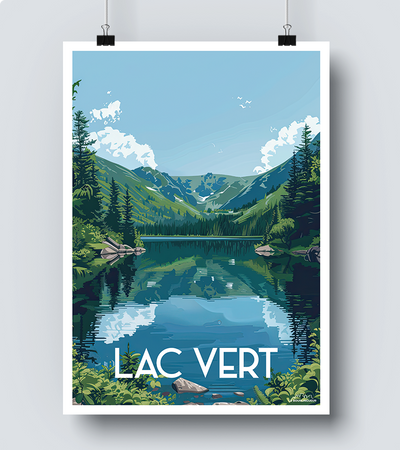 Affiche Lac Vert