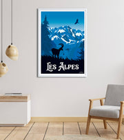 poster vintage Alpes