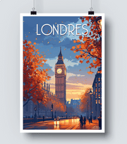 Affiche Londres vintage