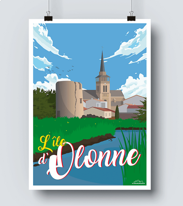 Affiche île d Olonne