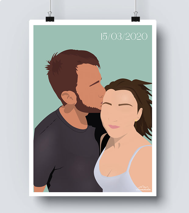 Portrait couple sur mesure