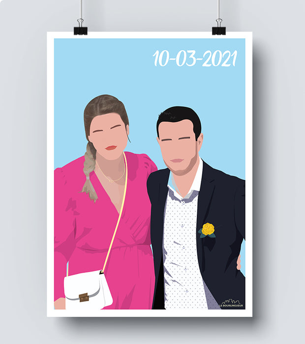 Affiche Personnalisée Couple