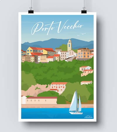 Affiche Porto-Vecchio - Corse