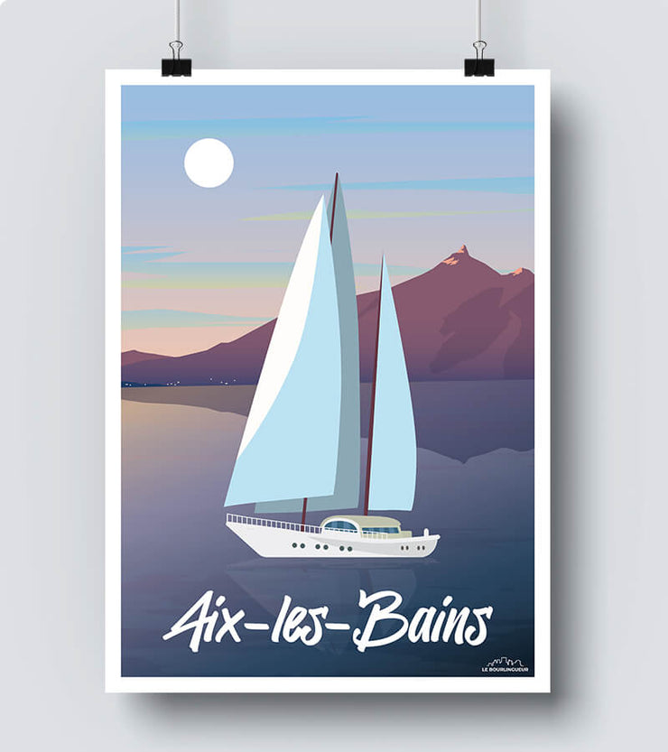 Affiche Voilier Aix-les-Bains