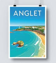 Affiche Vintage Anglet