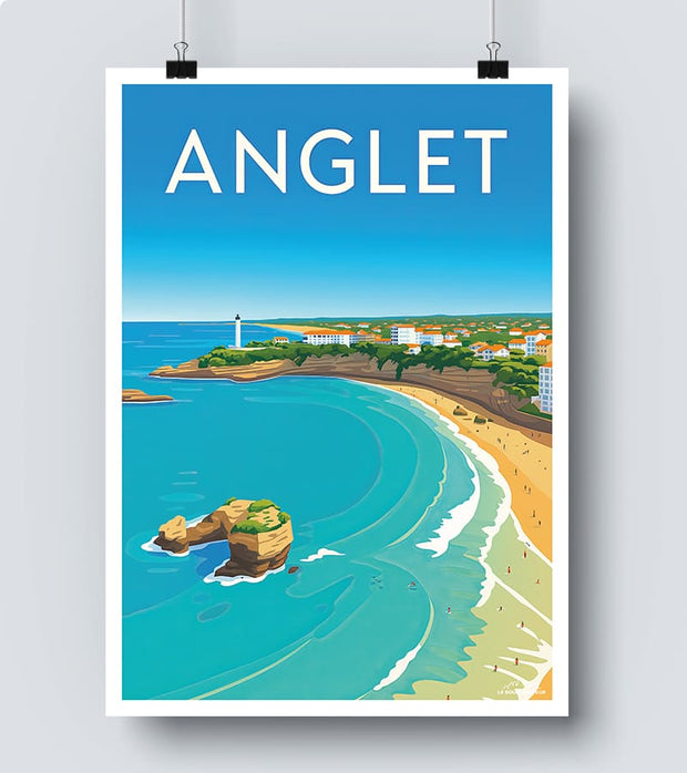Affiche Vintage Anglet