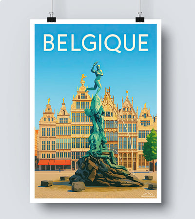 Affiche vintage Belgique