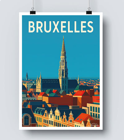 Affiche Bruxelles - Belgique