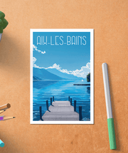 Carte Postale Aix les Bains - Le Lac du Bourget