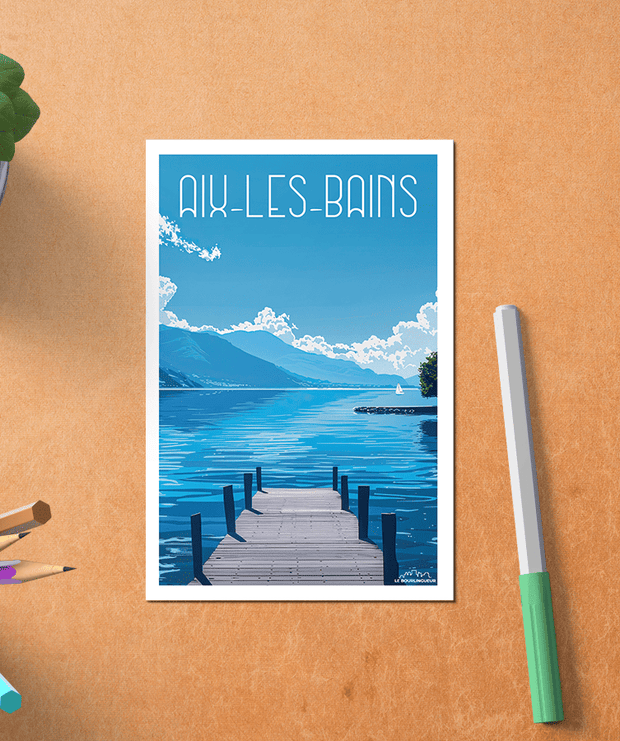 Carte Postale Aix les Bains - Le Lac du Bourget