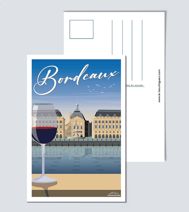 Carte Postale Vin de Bordeaux