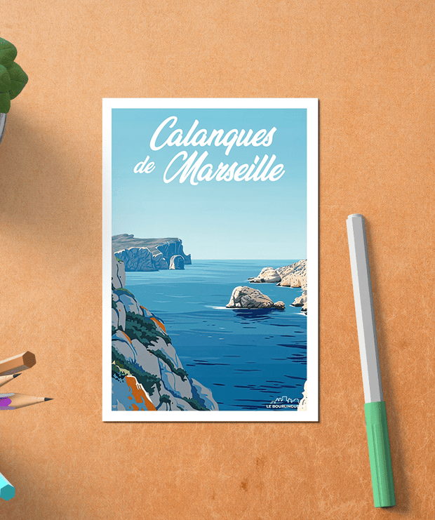 Carte Postale Calanques de Marseille