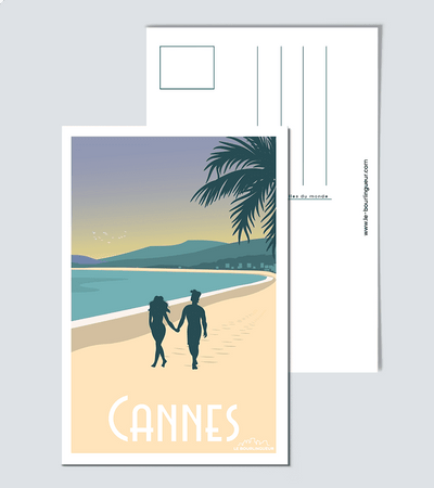 Carte Postale La Plage de Cannes
