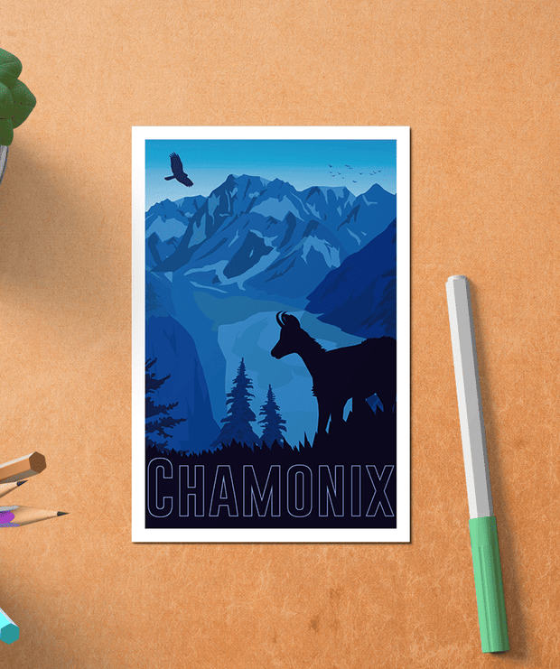 Carte Postale Vintage Chamonix 
