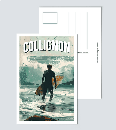 Carte Postale Surf Collignon