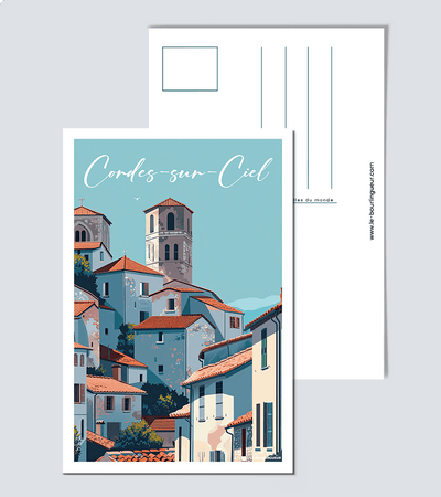 Carte Postale Cordes sur Ciel