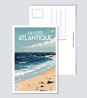 Carte Postale Côte Atlantique