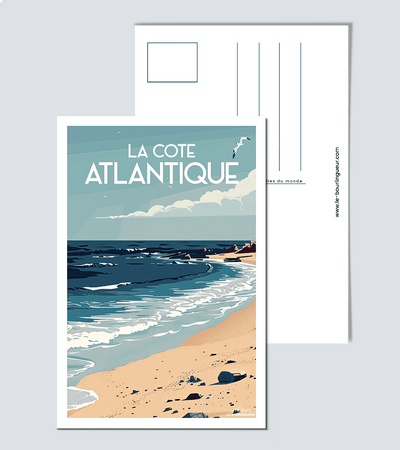 Carte Postale Côte Atlantique