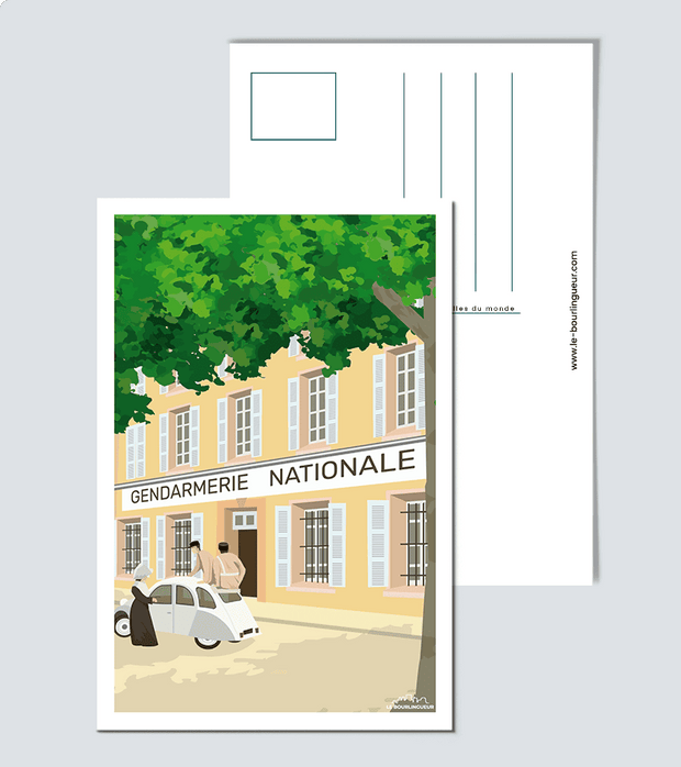 Carte Postale Saint Trop Gendarmerie