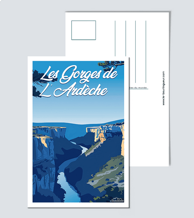 Carte Gorge de l ardeche