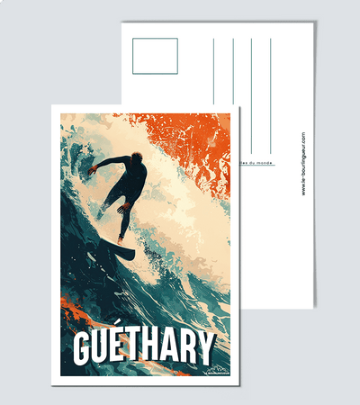 Carte Postale Surf Guéthary