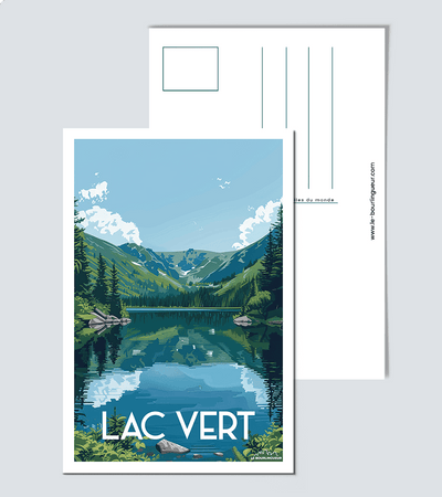 Carte postale Lac Vert